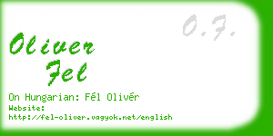oliver fel business card